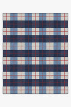 Load image into Gallery viewer, Buffalo Plaid Red & Blue Rug