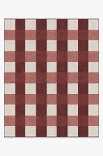Load image into Gallery viewer, Buffalo Plaid Red & White Rug