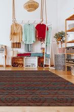 Load image into Gallery viewer, Diamond Trellis Brick Red Rug