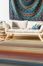 Load image into Gallery viewer, Linear Striped Multicolor Rug