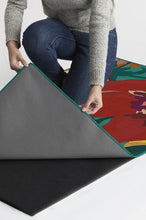 Load image into Gallery viewer, Poppy Floral Turquoise Rug