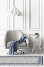 Load image into Gallery viewer, Afshan Steel Blue Rug