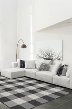 Load image into Gallery viewer, Buffalo Plaid Black & White Rug
