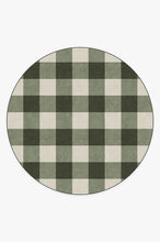 Load image into Gallery viewer, Buffalo Plaid Green & White Rug