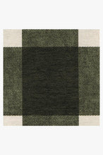 Load image into Gallery viewer, Buffalo Plaid Green & White Rug
