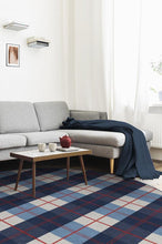 Load image into Gallery viewer, Buffalo Plaid Red & Blue Rug