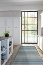 Load image into Gallery viewer, Coastal Linear Stripe Slate Rug