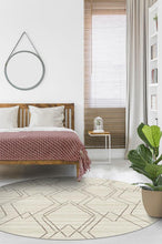 Load image into Gallery viewer, Diamond Dalia Beige Ivory Rug