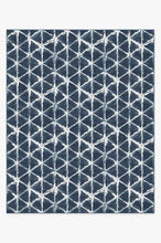 Load image into Gallery viewer, Diamond Shibori Navy Rug