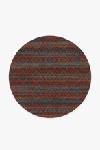 Load image into Gallery viewer, Diamond Trellis Brick Red Rug