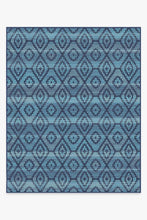 Load image into Gallery viewer, Diamond Trellis Ocean Rug