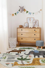 Load image into Gallery viewer, Jungle Safari Multicolor Rug