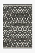 Load image into Gallery viewer, Mickey Trellis Black Rug