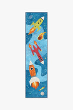 Load image into Gallery viewer, Rocket Ships Space Blue Rug