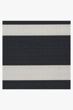 Load image into Gallery viewer, Outdoor Sailmaker Stripe Black Rug