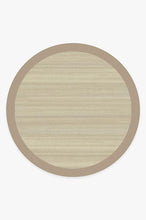 Load image into Gallery viewer, Solid Bordered Natural Rug