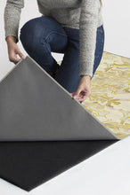 Load image into Gallery viewer, Transitional Damask Gold Rug
