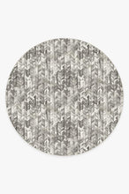 Load image into Gallery viewer, Watercolor Herringbone Grey Rug