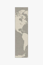 Load image into Gallery viewer, World Map Charcoal Rug