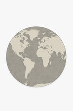 Load image into Gallery viewer, World Map Charcoal Rug