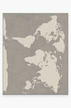 Load image into Gallery viewer, World Map Charcoal Rug