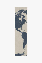 Load image into Gallery viewer, World Map Ivory Rug