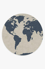 Load image into Gallery viewer, World Map Ivory Rug