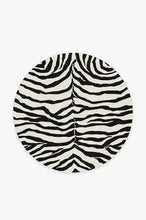 Load image into Gallery viewer, Zebra Black Rug