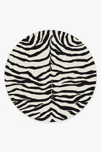Load image into Gallery viewer, Zebra Black Rug