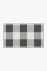 Buffalo Plaid Black & White Rug
