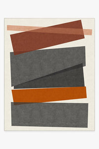 Color Field in Orange Rug
