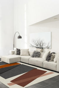 Color Field in Orange Rug