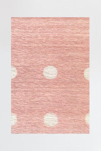 Dot Border Pink Rug