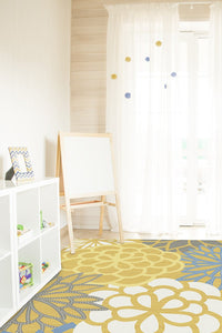 Emma Floral Yellow Rug