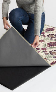 Floral Damask Mimi Purple Rug