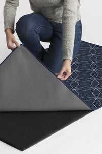 Geometrix Navy Rug