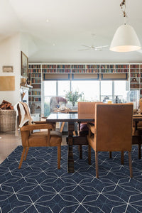 Geometrix Navy Rug