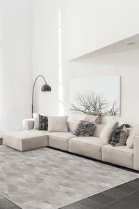 Kavi Mosaic Silver Rug