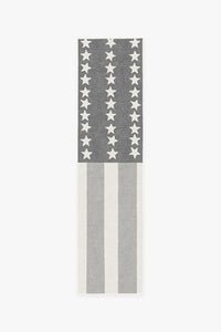 American Flag Grey Rug