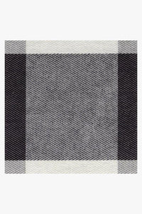Buffalo Plaid Black & White Rug