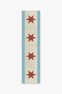 Chicago Flag Rug