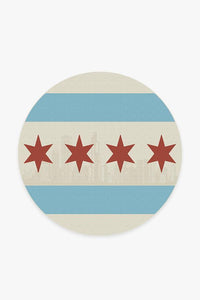 Chicago Flag Rug