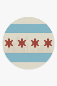 Chicago Flag Rug