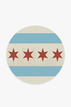 Load image into Gallery viewer, Chicago Flag Rug
