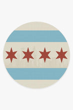 Load image into Gallery viewer, Chicago Flag Rug
