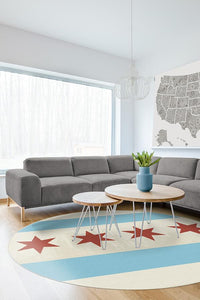 Chicago Flag Rug