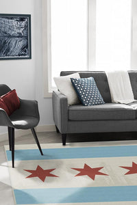 Chicago Flag Rug