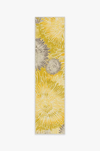 Chrysanthemum Yellow Rug