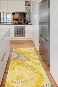 Chrysanthemum Yellow Rug