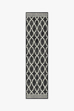 Load image into Gallery viewer, Outdoor Cleo Trellis Black Rug
